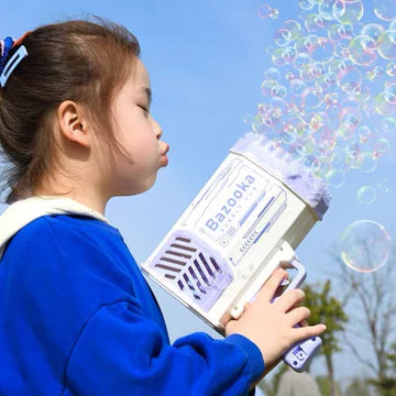 Colorful Bubble Gun – Automatic Bubble Blower Toy for Kids