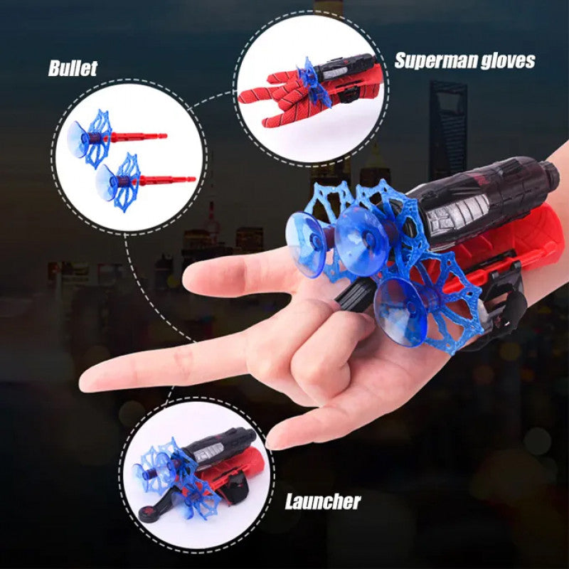 Spiderman Web Dart Shooter With Glove and Darts Launcher